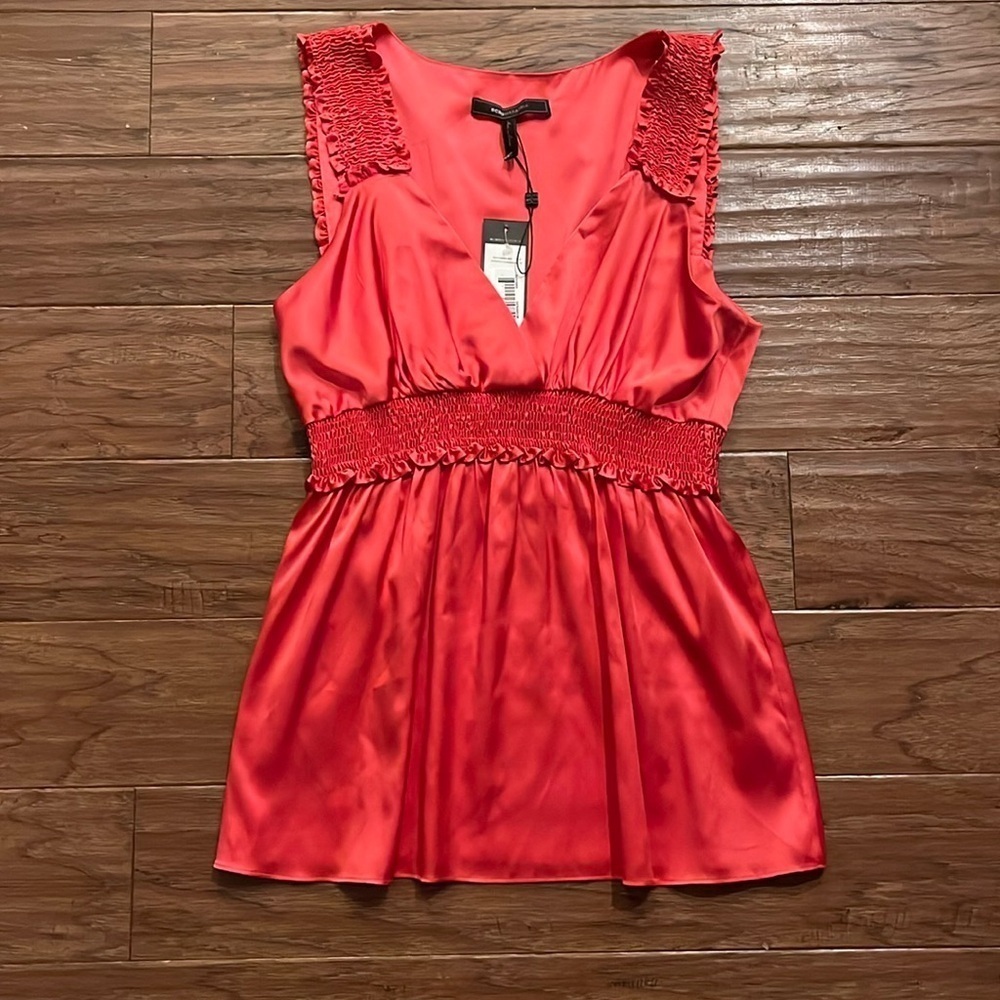 BCBG MaxAzria Silk Sleeveless Top Size L
